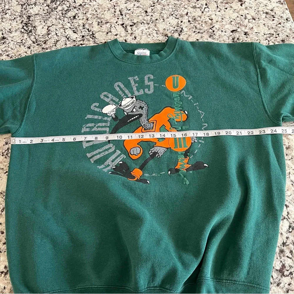 Vintage 90s Miami Hurricanes Crewneck Sweatshirt